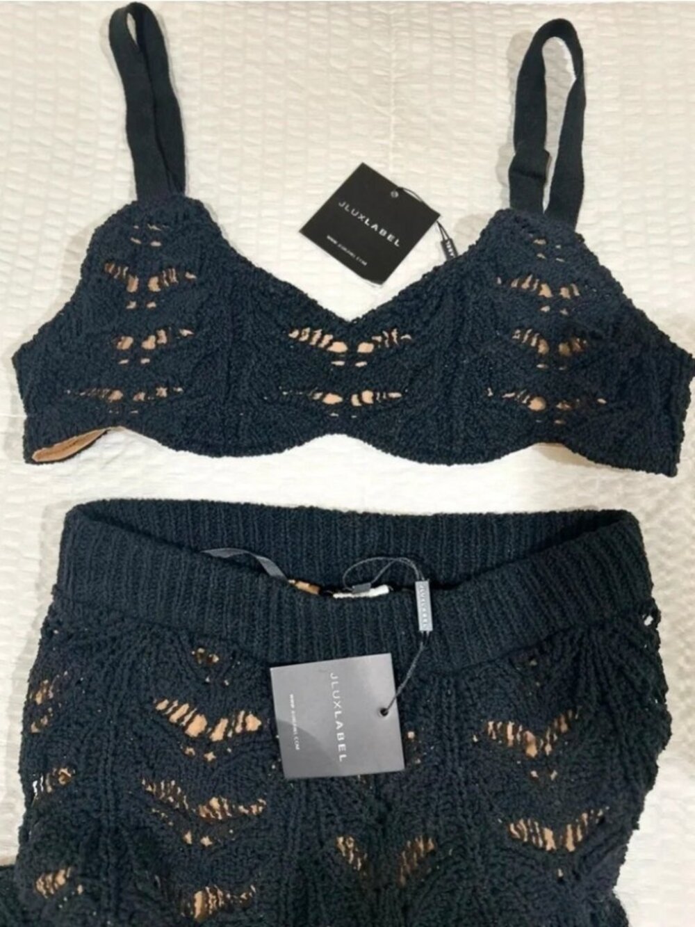 NWT JLUXLABEL Island Black Bralette Only - Picture 3 of 4